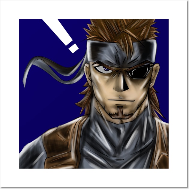 solid snake the metal gear solid Wall Art by jorge_lebeau